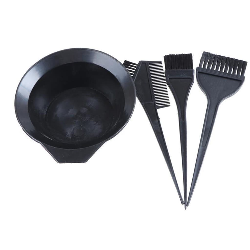 Kit Para Pintar Cabelo 4 Peças Pincel Pote