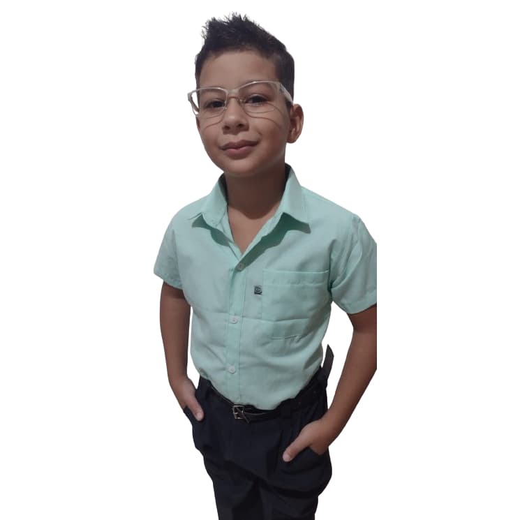 Camisa Juvenil Infantil com Algodão - Manga Curta
