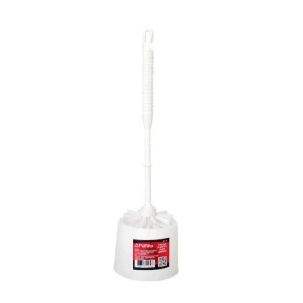 Escova Sanitária Limpeza Vaso com Suporte Base Plástica Banheiro WC Esfregão LUXO
