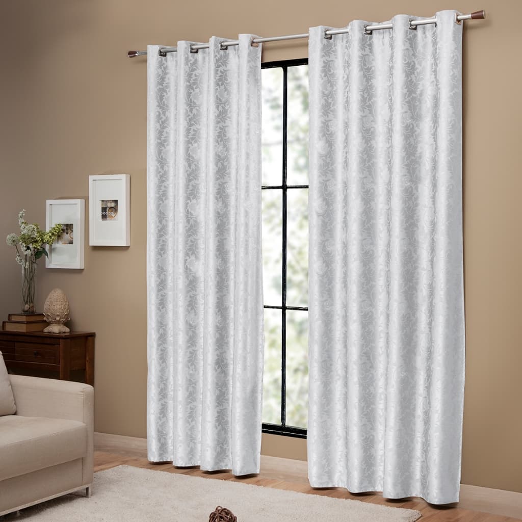 Cortina De Jacquard Sala Quarto 4,00m X 2,60m Varão Simples