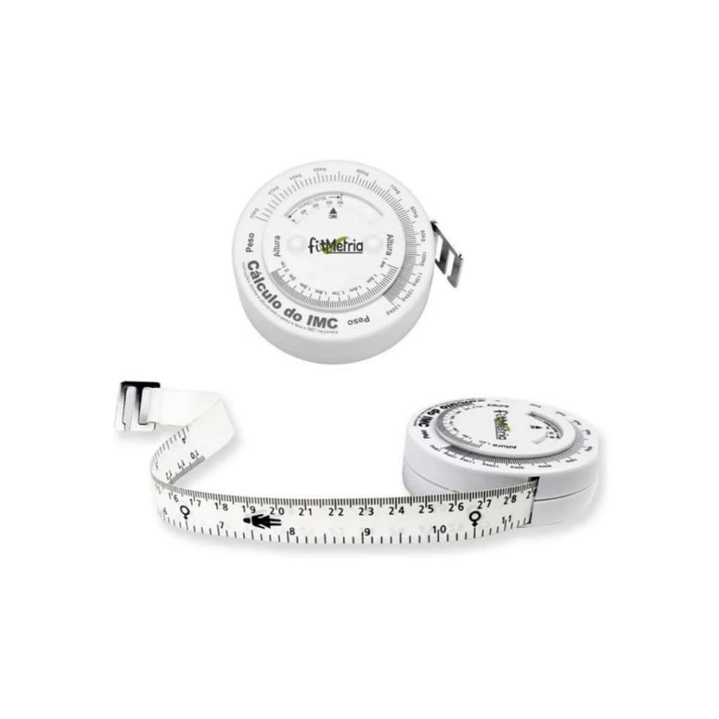 Fita Métrica corporal 2 Metros Trena Antropométrica  C/ Disco De Imc FITMETRIA