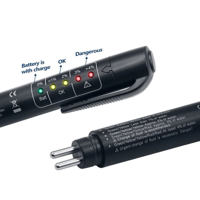 Caneta Testadora Digital de Fluido de Freio Universal – Verificador da Qualidade do Óleo de Freio para Carros