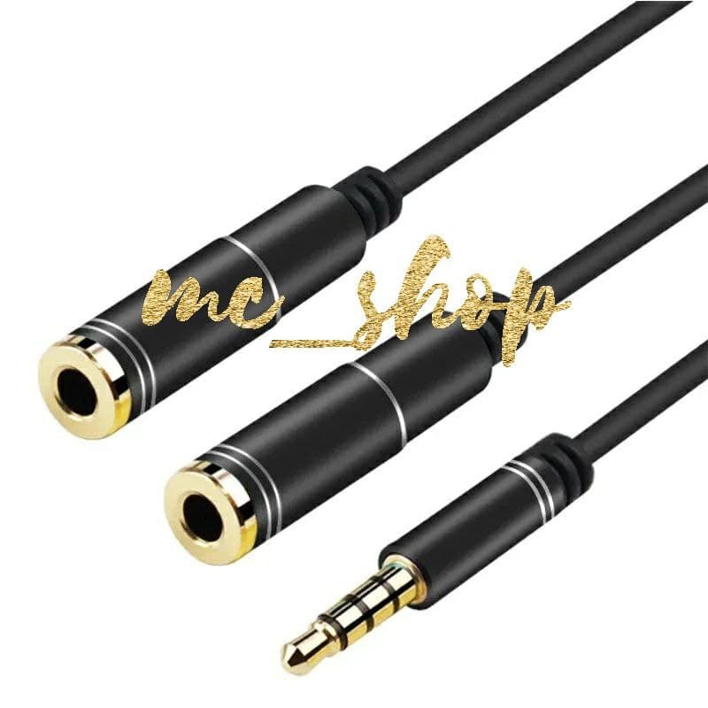 cabo de áudio Adaptador duplicador p3 Jack 3,5mm divisor y para p2 p2 femea 2 Fones De Ouvido