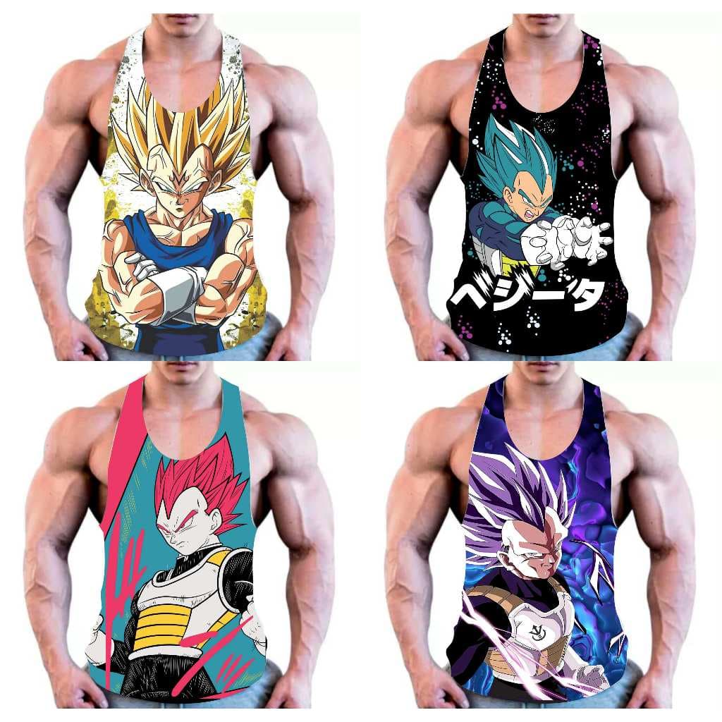 Kit 4 regatas cavadas masculina treino academia Vegeta