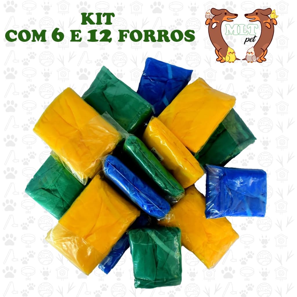 KIT 6 Forro Capa TNT Gaiola para Pássaros Gaiola Grandes e pequenas n1 ao n8
