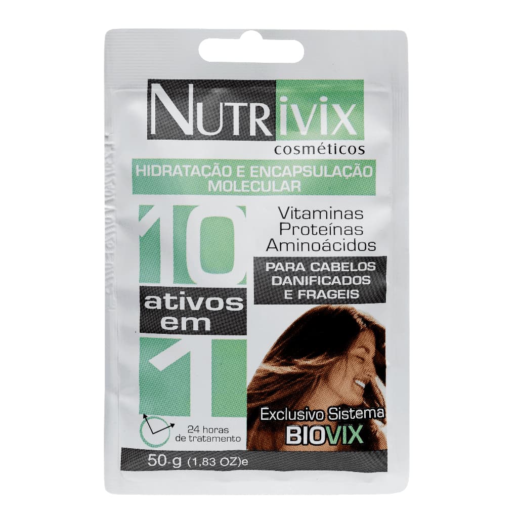 Sachê 10 Ativos Em 1 50g - Nutrivix Cosméticos
