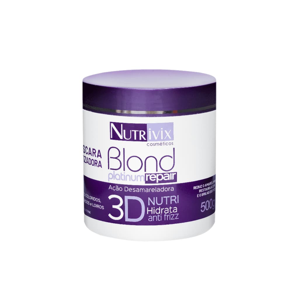 Máscara Blond Platinum Repair - Nutrivix Cosméticos