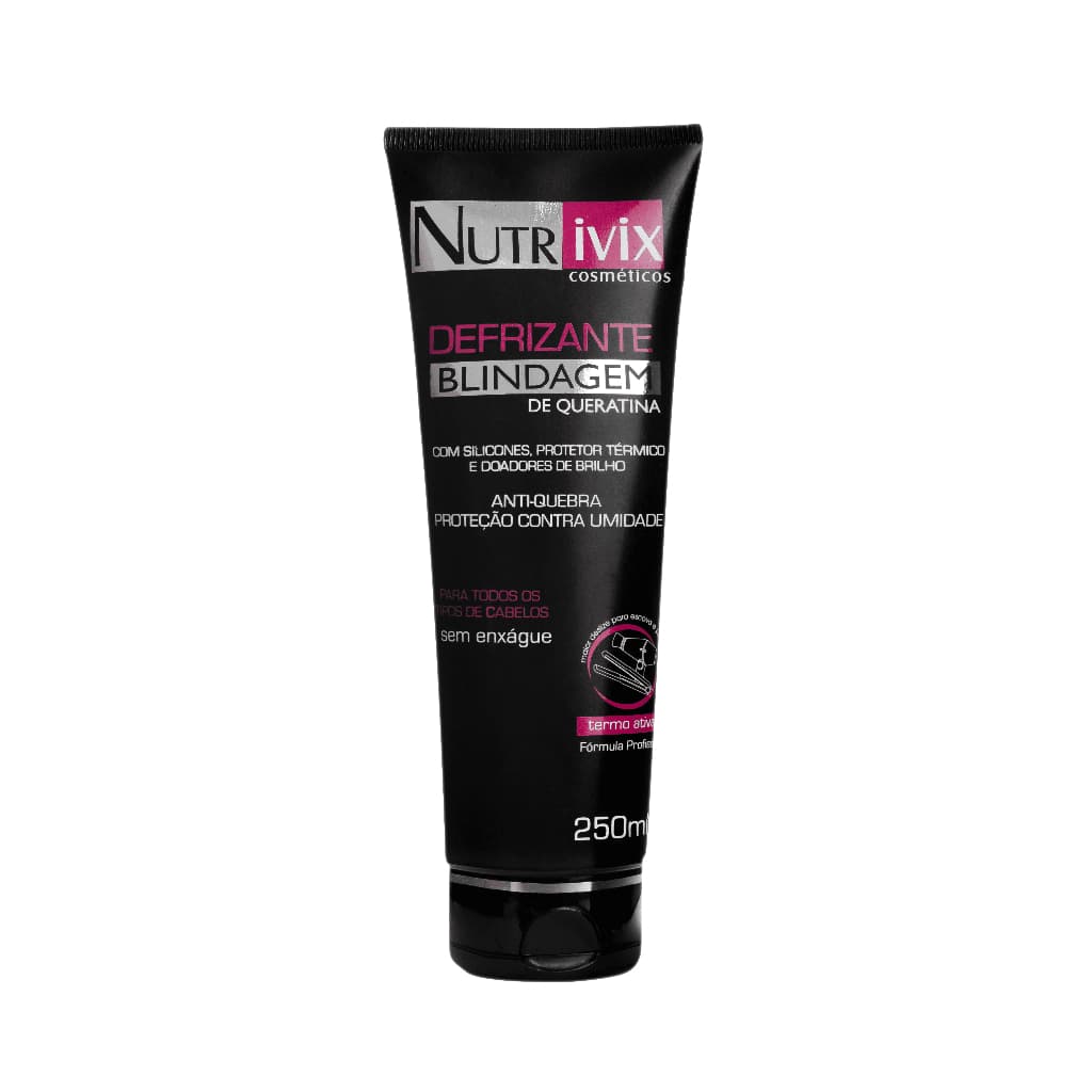 Defrizante Blindagem De Queratina 250ml- Nutrivix Cosméticos