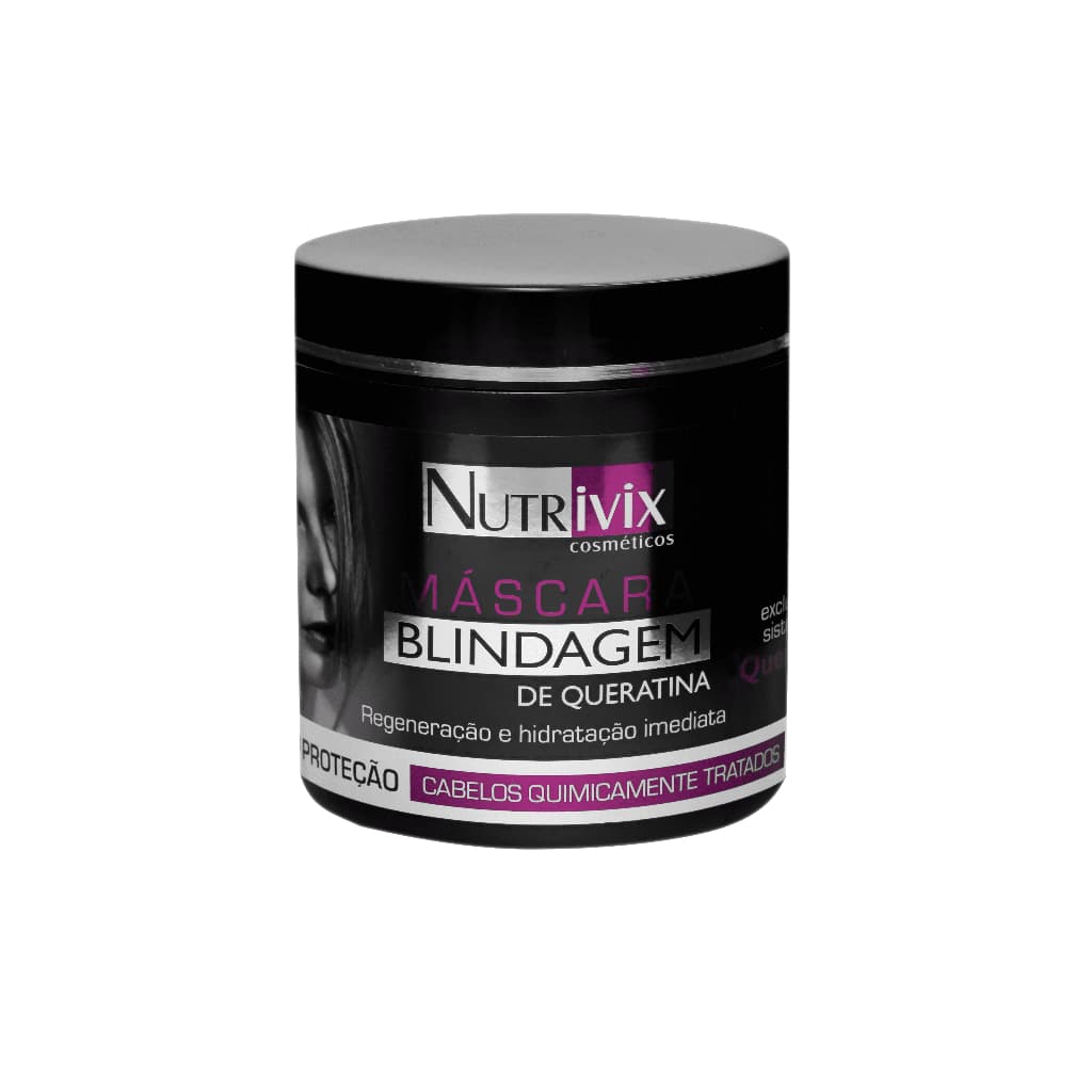 Máscara Blindagem De Queratina 500g - Nutrivix Cosméticos