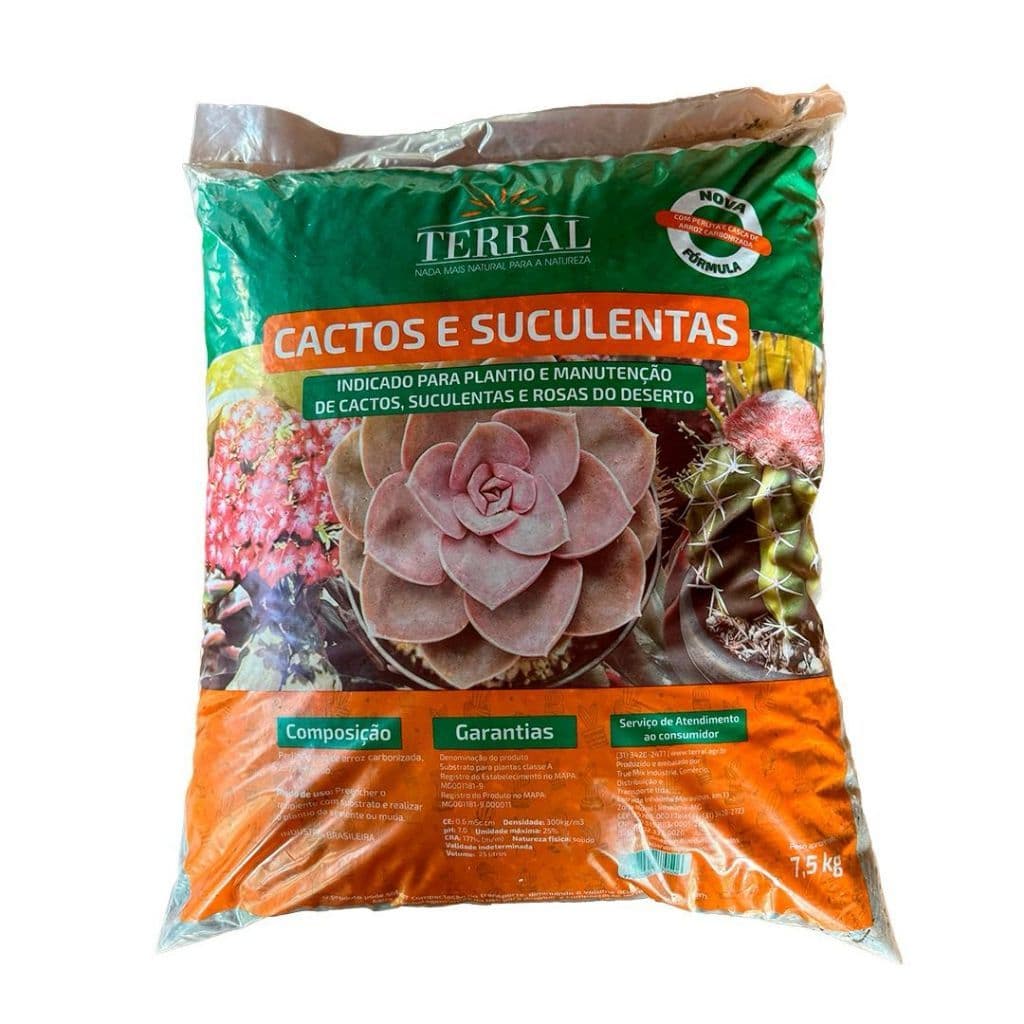 Terral Cactos e Suculentas Convencional 25l Nova Fórmula substrato
