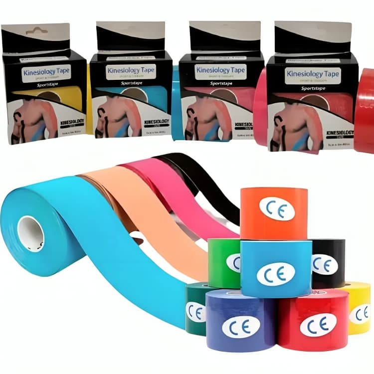 Fita Kinesio Tape Bandagem Adesiva Alivia A Dor Rolo Adesivo Funcional Lesão Atleta Tape Ortopedia Fisioterapia