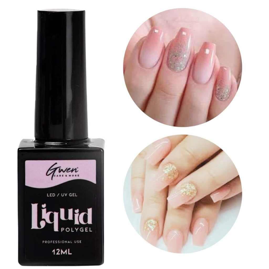Unhas Gel Acrilico Liquid Polygel Manutenção Led Uv Gel Gwen