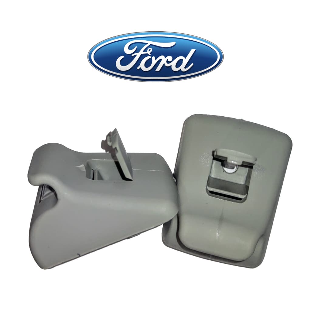 Kit com 2 Suportes Do Quebra-Sol Cinza Claro Focus Ka Fiesta Ranger Ford