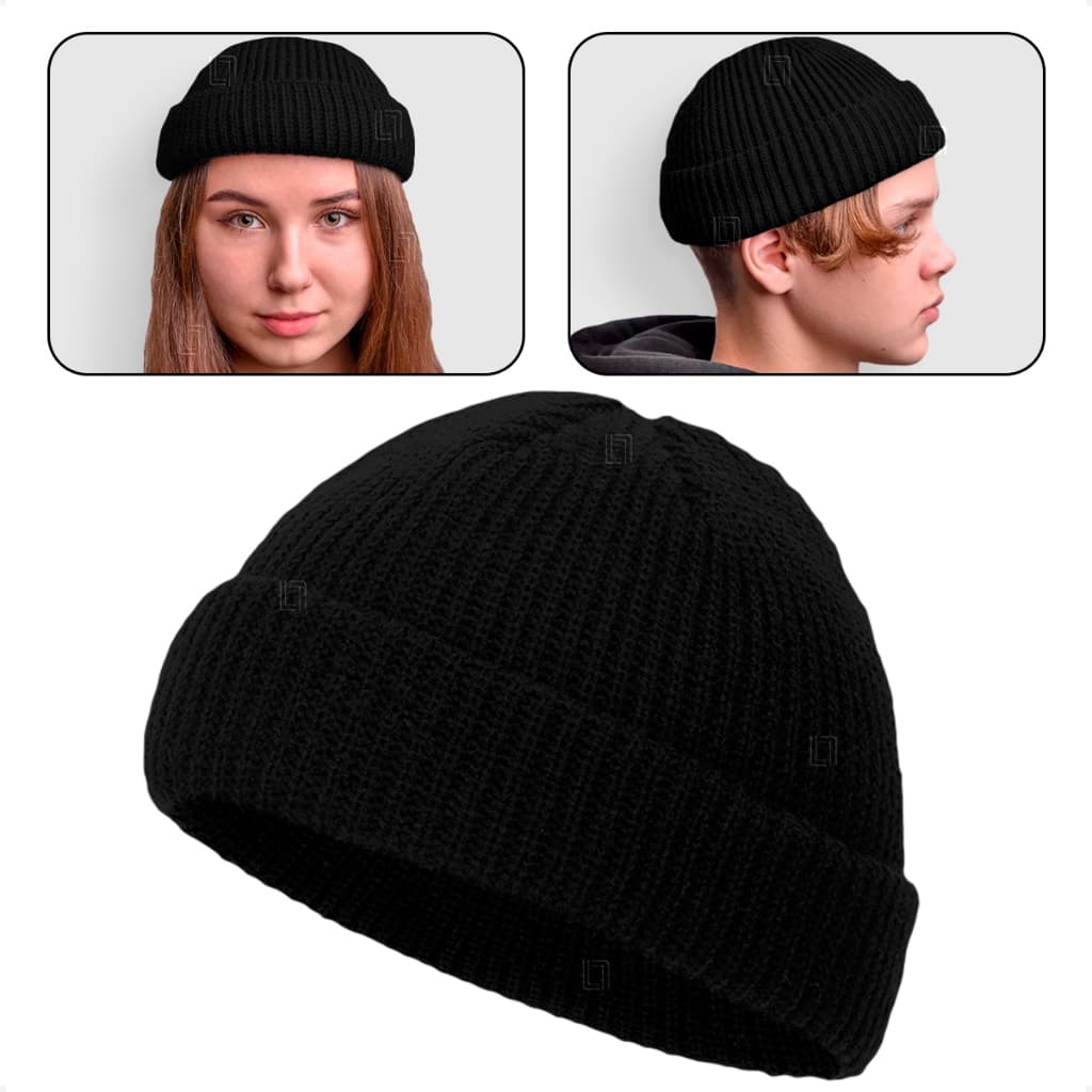 Touca Rap Docker Sailor Gorro Curto Raso Curtinha Marinheiro Varias Cores Lã Swag Rap Trap Hipster