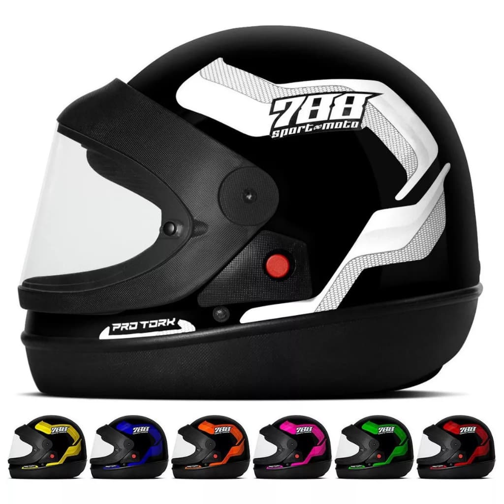Capacete Para Moto SPORT MOTO Integral Pro Tork MASCULUNO FEMININO AUTOMATICO ENVIO IMEDIATO