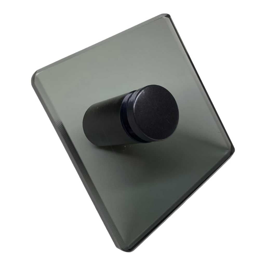 Porta Toalha De Rosto - Vidro - 8x8cm - 8mm - (Linha Black)