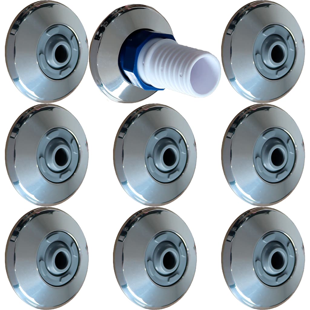 Kit Dispositivo Inox 8 Retorno 01 Aspiração Encaixe