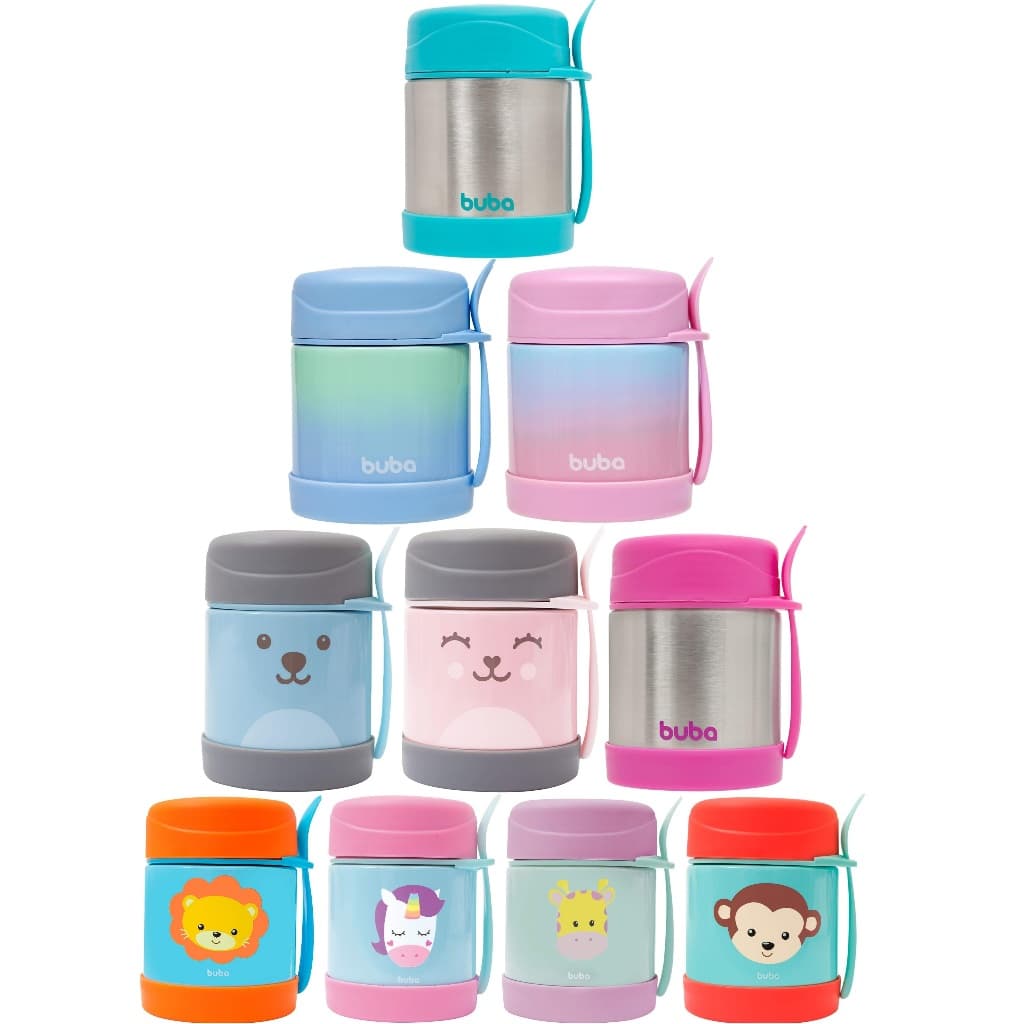 Copo Termico Infantil Buba Varios Modelos - Quente e Frio - Pote Marmita Para Crianças