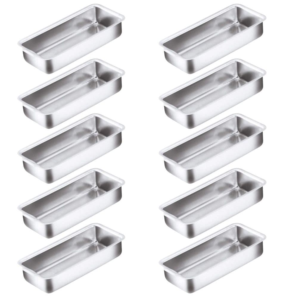 KIT com 10 Formas de Pão Caseiro  Bolo Inglês nº1 - nº2 - nº3 Aluminio Resistente