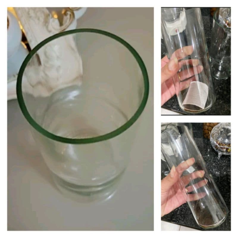 kit 4 vasos 18 cm de Vidro Lapidado a Mão Artesanal Resistente