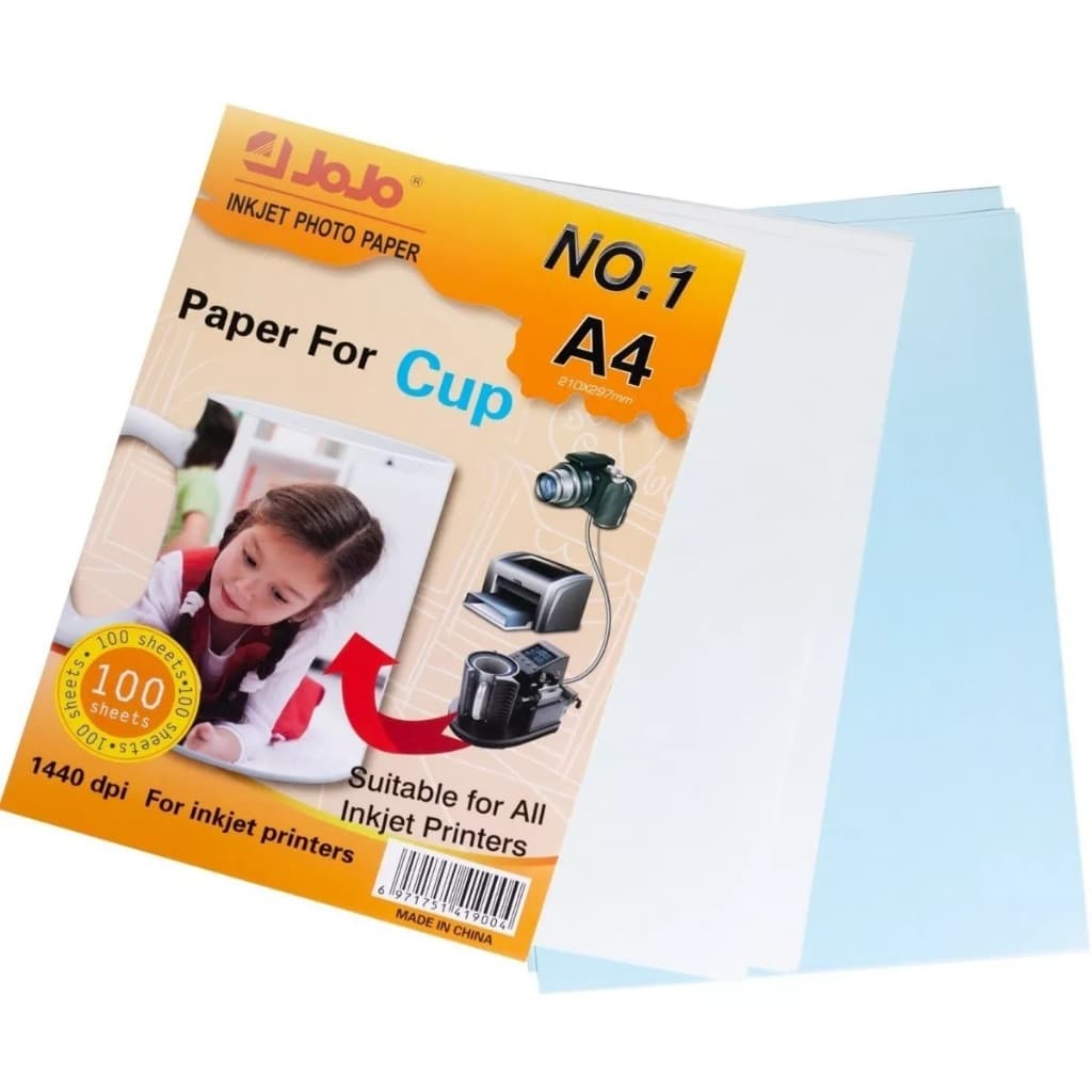 200 folhas Papel Sublimático Profissional Fundo Azul A4 JoJo Paper Sublimação