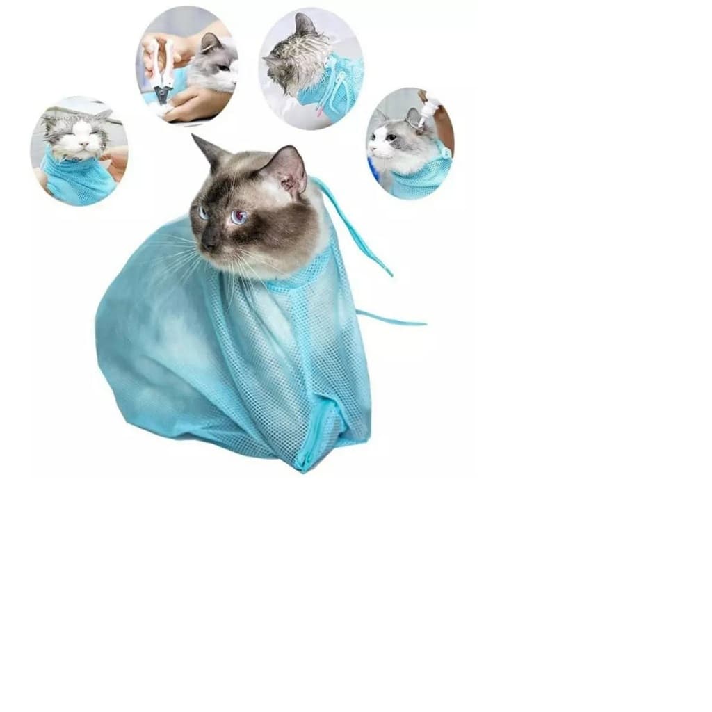Saco de Banho Para Gatos Segura Conter Aplicar Remedio Cortar Unha