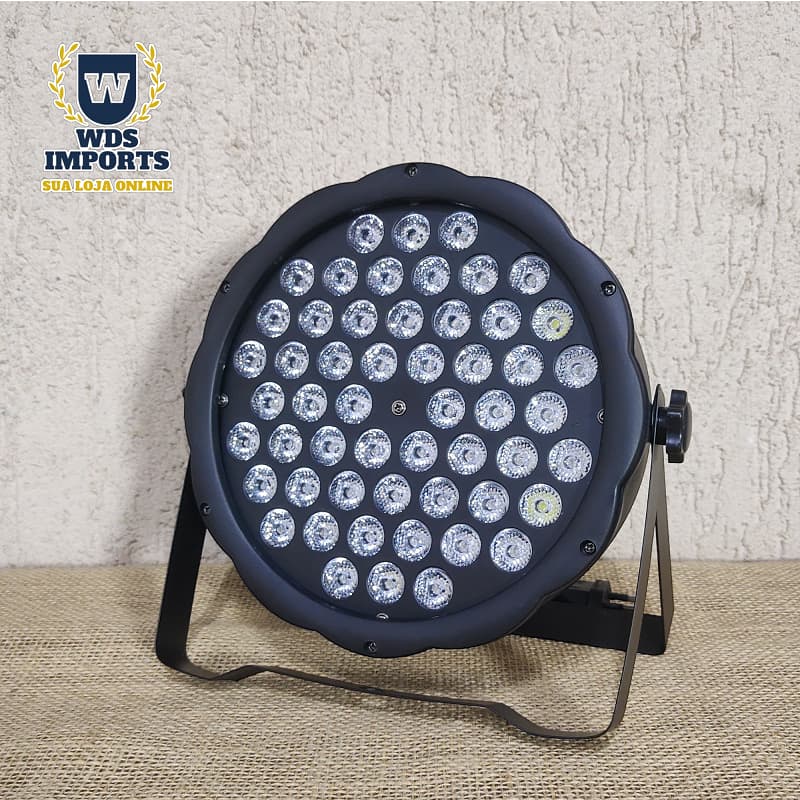Refletor Canhão 54 Leds de 3w Rgbw Dmx Strobo Festa Dj Luzes Balada