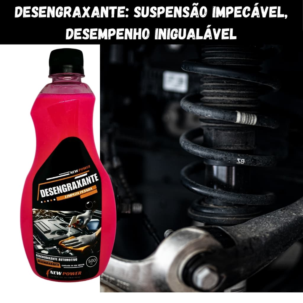 Desengraxante Automotivo Premium 500ml - Limpeza Profunda e Eficiente para Veículos New Power