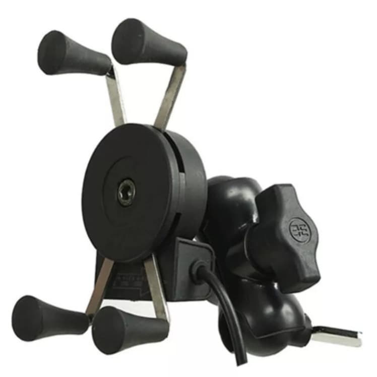 SUPORTE DE CELULAR COM CARREGADO PRETO