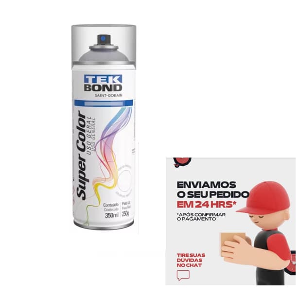 Verniz Spray Brilhante TEKBOND