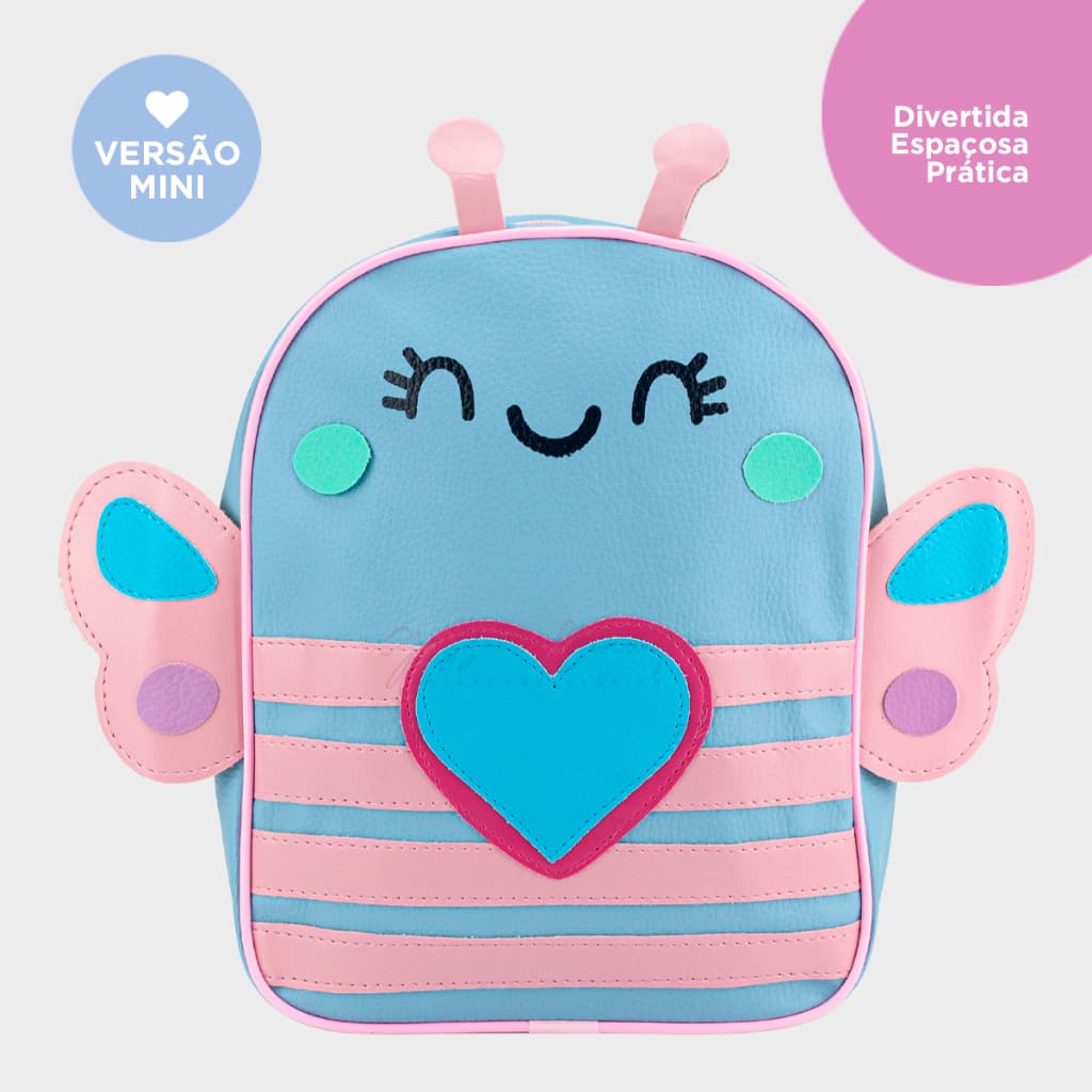 Mochila De Menina Pequena Criança Mochilinha Menino Com Alça  De Costas Confortável Colorida