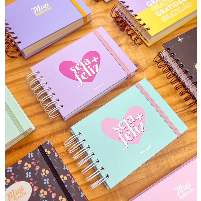 Mini Agenda Permanente Feminina Fofa | Planner Pequeno para bolsa | Papelaria Kawaii | Presente criativo | Envio rápido