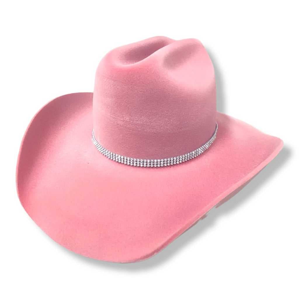 Chapéu Estilo Ana Castela Com Strass Americano Aveludado