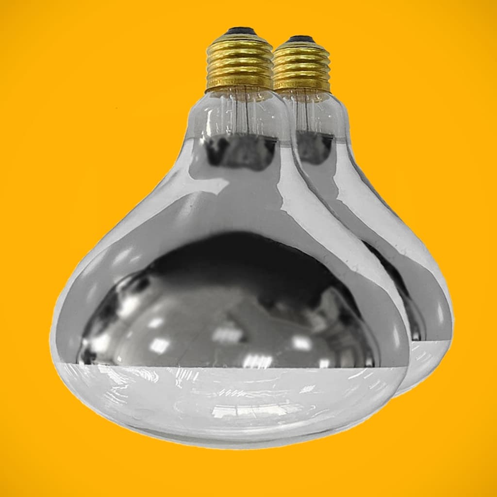 02 Lampada Secagem Infravermelha 250w 220v E27 Estufa Alimento Cor Da Luz Branco-quente