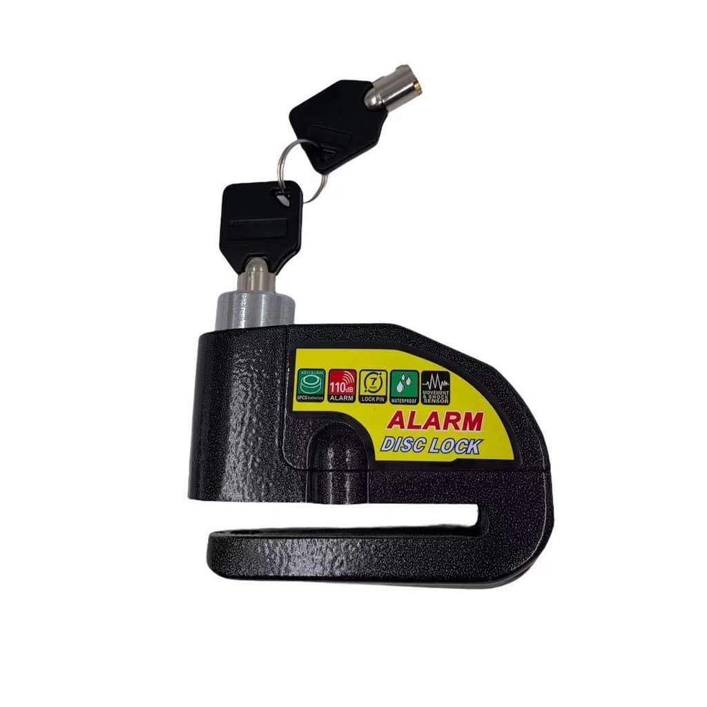 Trava Cadeado De Freio Disco Com Alarme Sonoro Para Moto