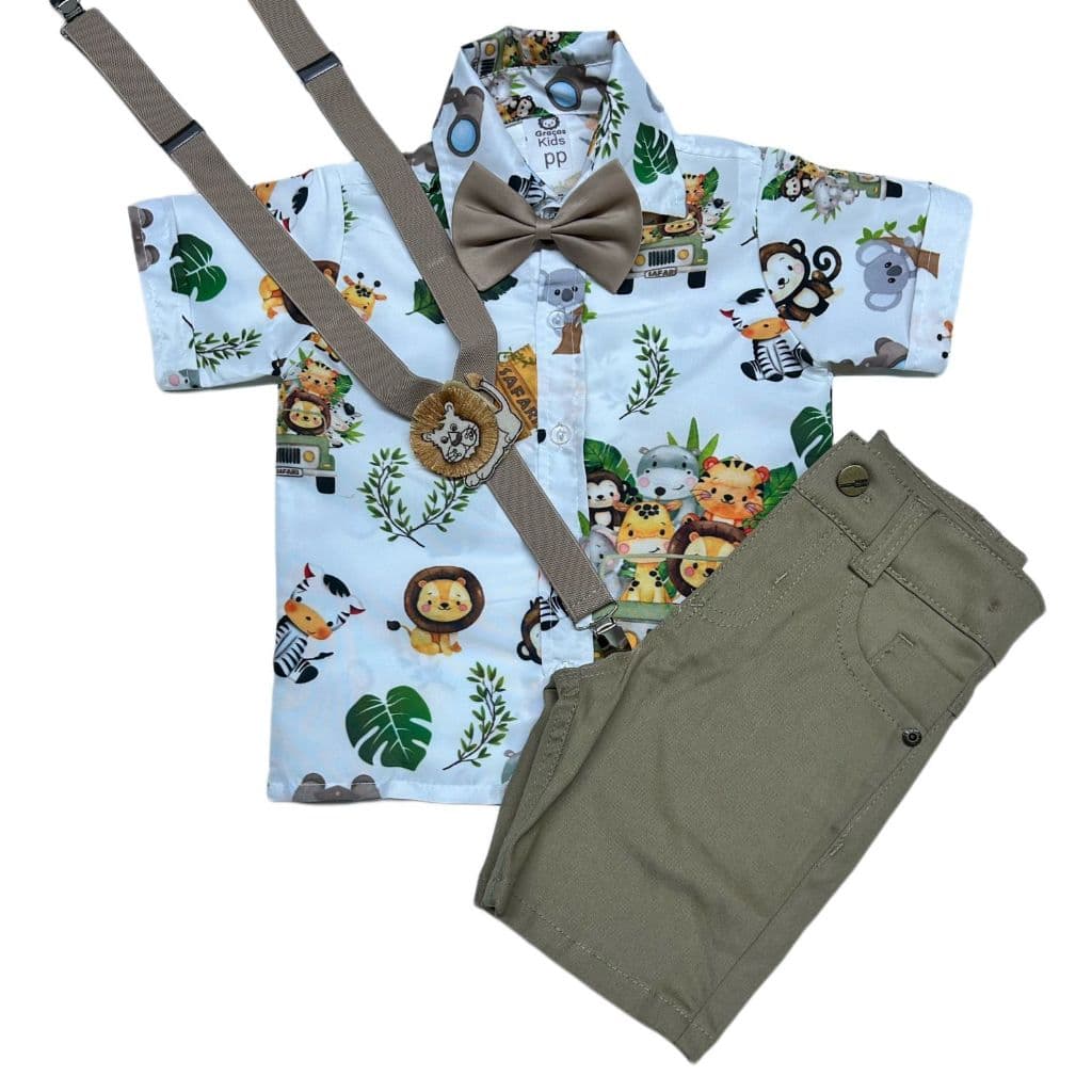 Conjunto Tematico Safari BABY AQUARELA LUXO ENVIO JÁ