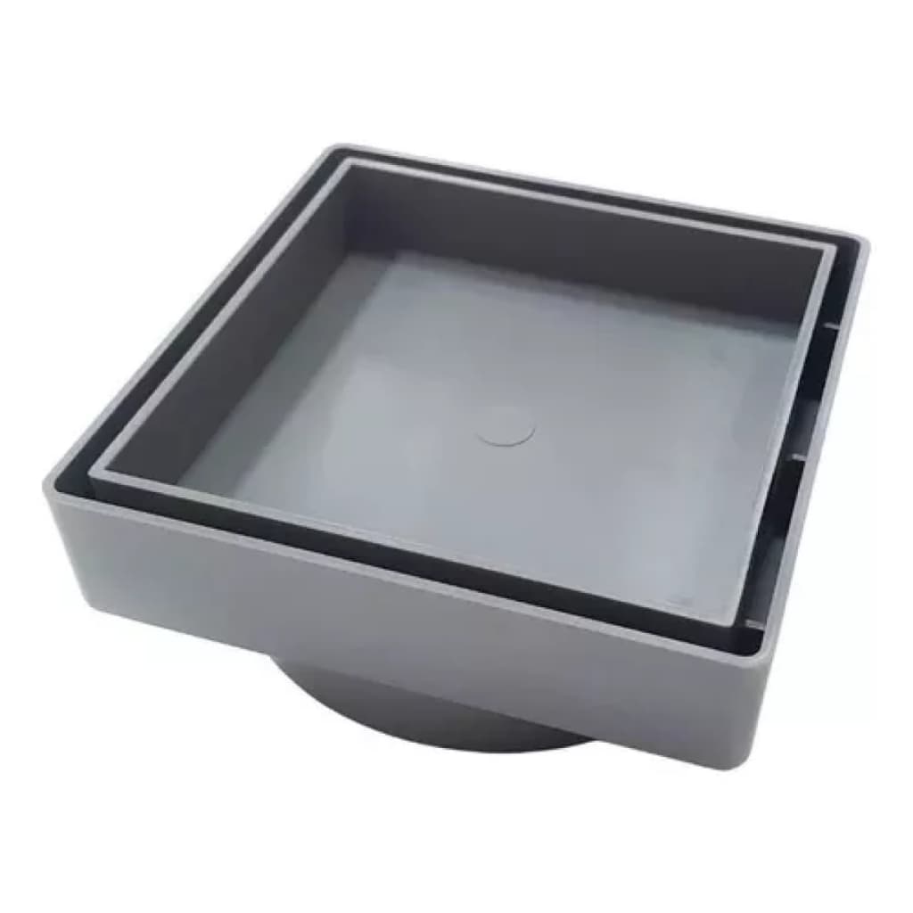 Ralo Oculto 10x10 Seca Piso Porcelanato Inteligente Cinza