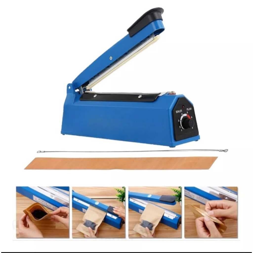 Seladora Manual Portátil 30cm 300W 8 Níveis de Temperatura Selar Embalar Plásticos 110V//220V