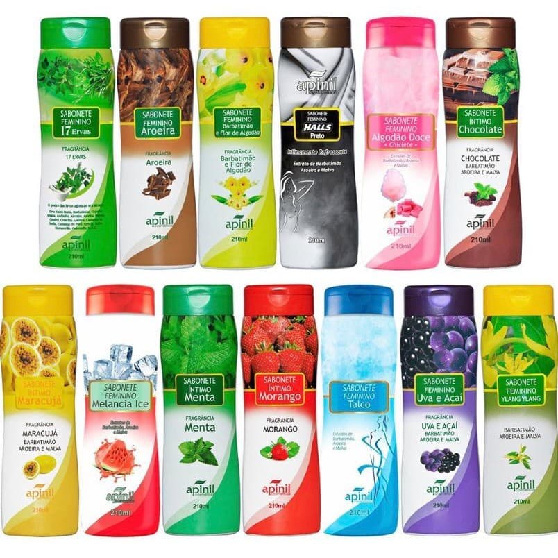 3 Unidades Sabonete Íntimo Apinil Feminino 210ml