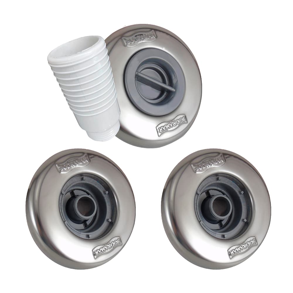 Kit Dispositivo Sodramar Inox 2 Retorno 01 Aspiração Encaixe