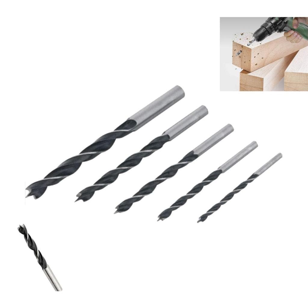 Conjunto de 5 BROCAS de MADEIRA para Furadeira