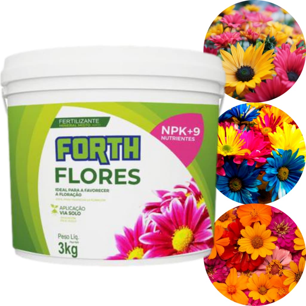Fertilizante Para Flores Balde 3KG Forth
