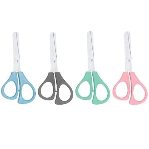 Tesoura Escolar Infantil cores sortidas 4 1/8" 1 unidade School Mundial