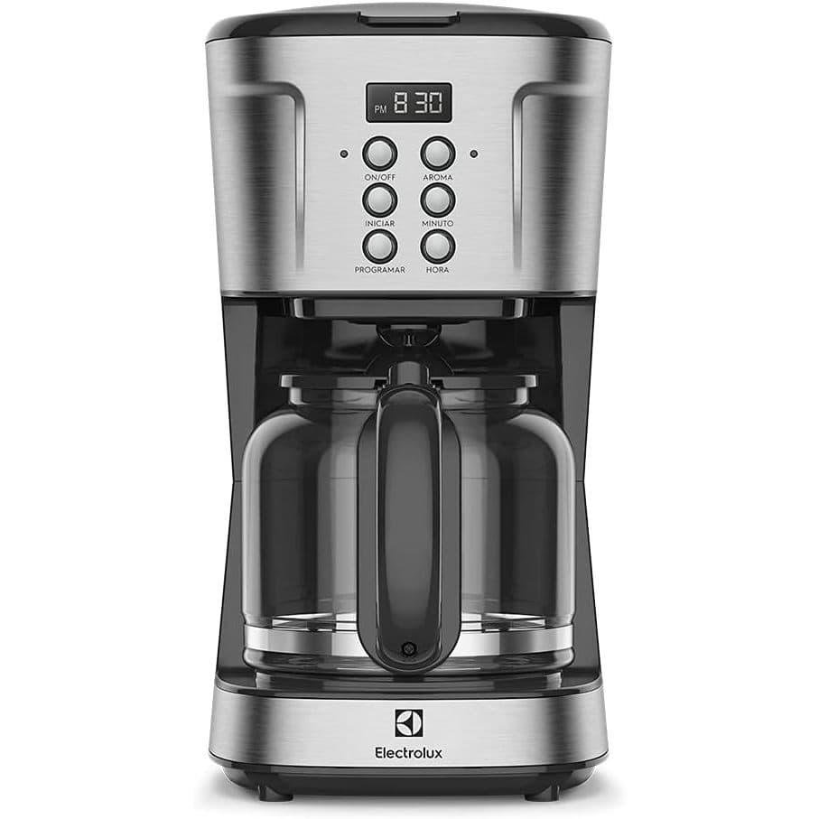 Cafeteira Elétrica Electrolux Digital 38 Xícaras Experience Programável com Timer Cor Inox - 127V (ECM30)