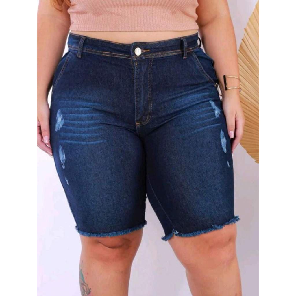 Bermuda Plus Size Short com Elastano