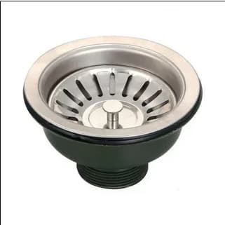Válvula Pia Cozinha Americana Escoamento 4.1/2" Aço Inox