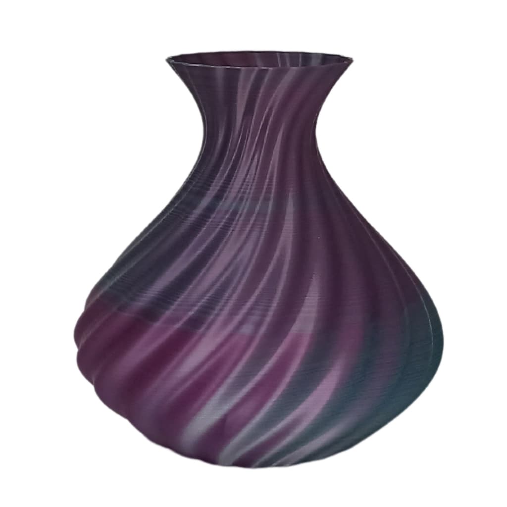 Vaso Decorativo Modelo Espiral Ondulado