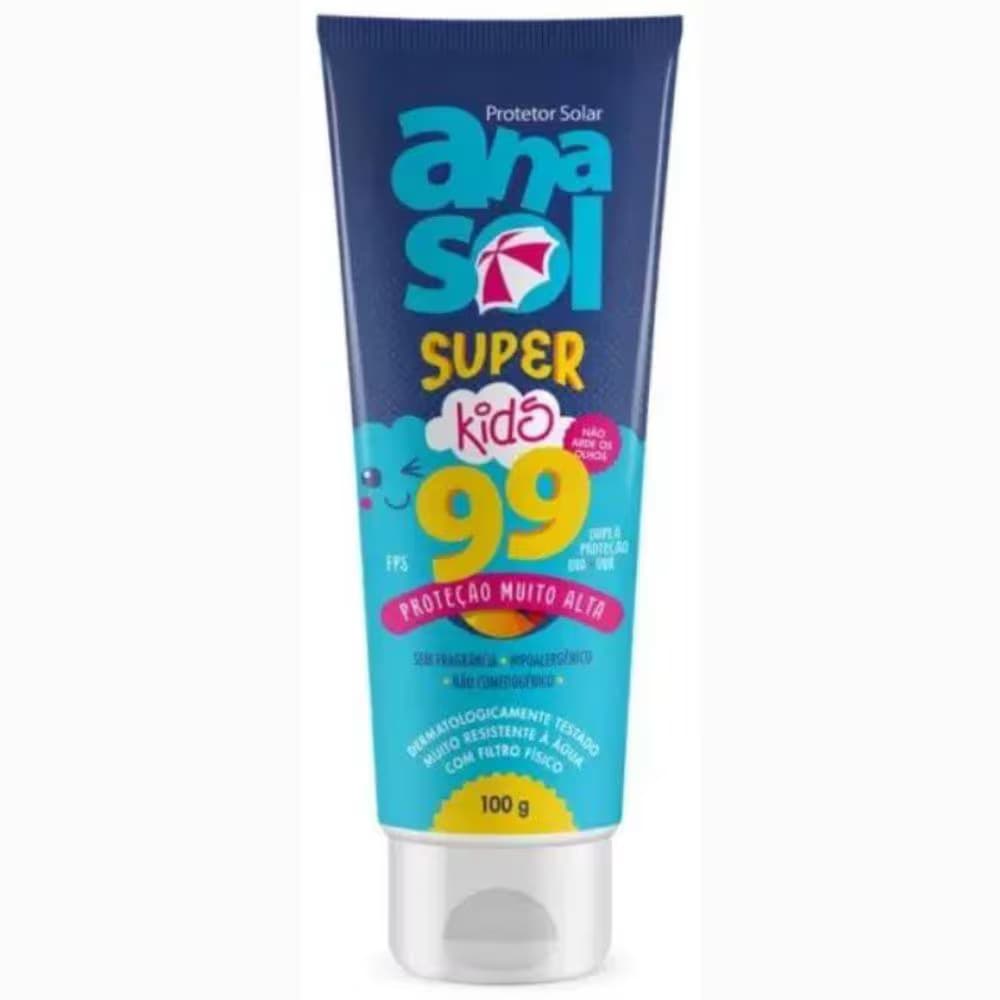 Anasol Protetor Solar Infantil Kids FPS 99 Longa Duração 100g