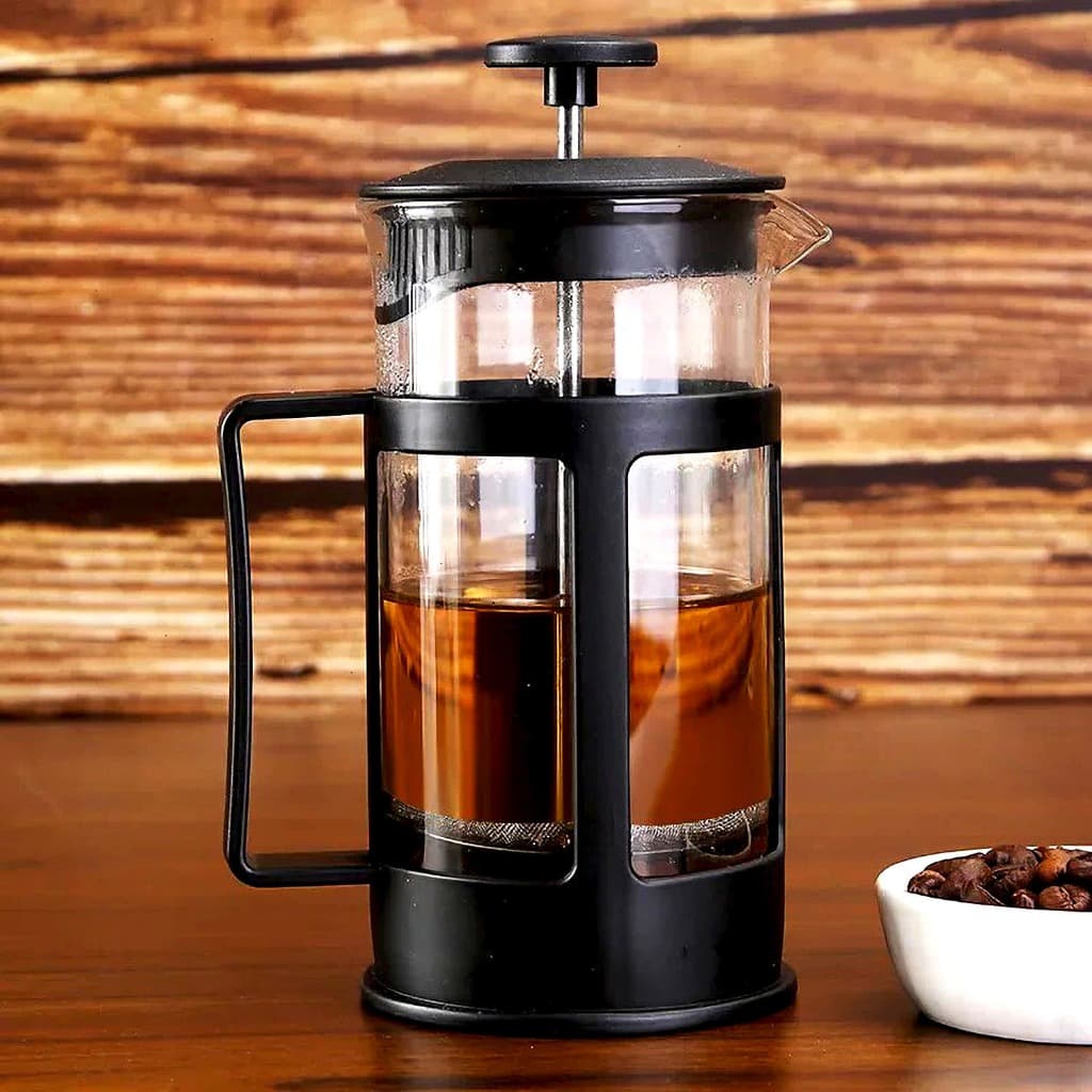 Cafeteira Francesa Prensa manual 300ml Café Cremoso Capuccino Artesanal Leite Espumadeira