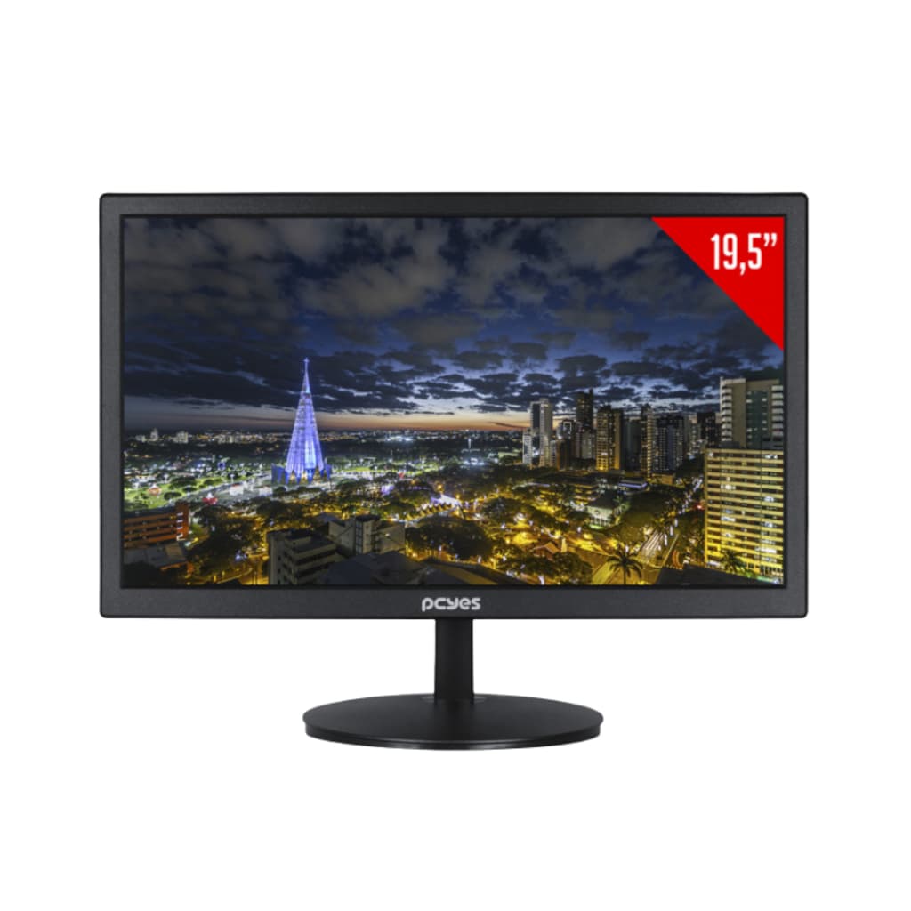 MONITOR  19,5" PARA PC  OFFICE LED 5MS COM ENTRADA HDMI + VGA - PMO1955MS PCYES